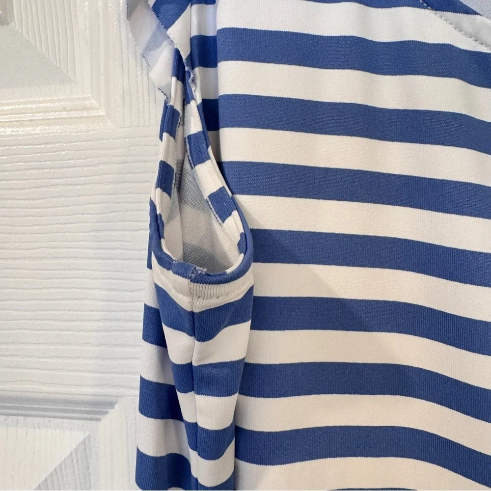 Tommy Bahama Blue and White Striped Swim Coverup Dress - Picture 6 of 11